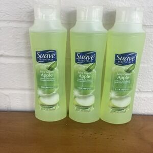 X3 Suave Naturals Juicy Green Apple Revitalizing Shampoo with Vitamin E, 12 oz